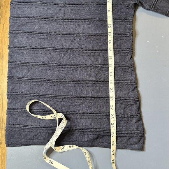 41 Hawthorn Women's Navy Ribbed Long Sleeve Tunic Top M - Picture 8 of 9